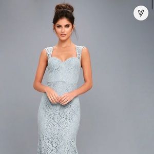 Lulus Slate Blue Maxi Dress